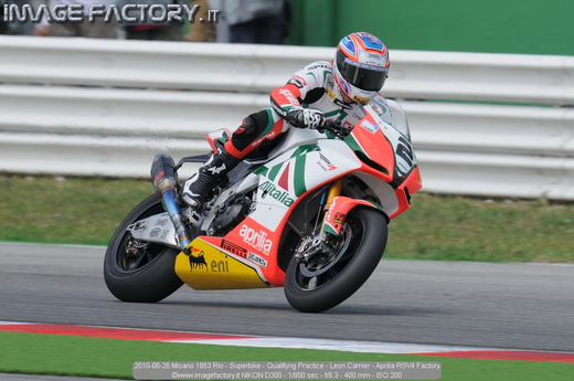 2010-06-26 Misano 1953 Rio - Superbike - Qualifyng Practice - Leon Camier - Aprilia RSV4 Factory